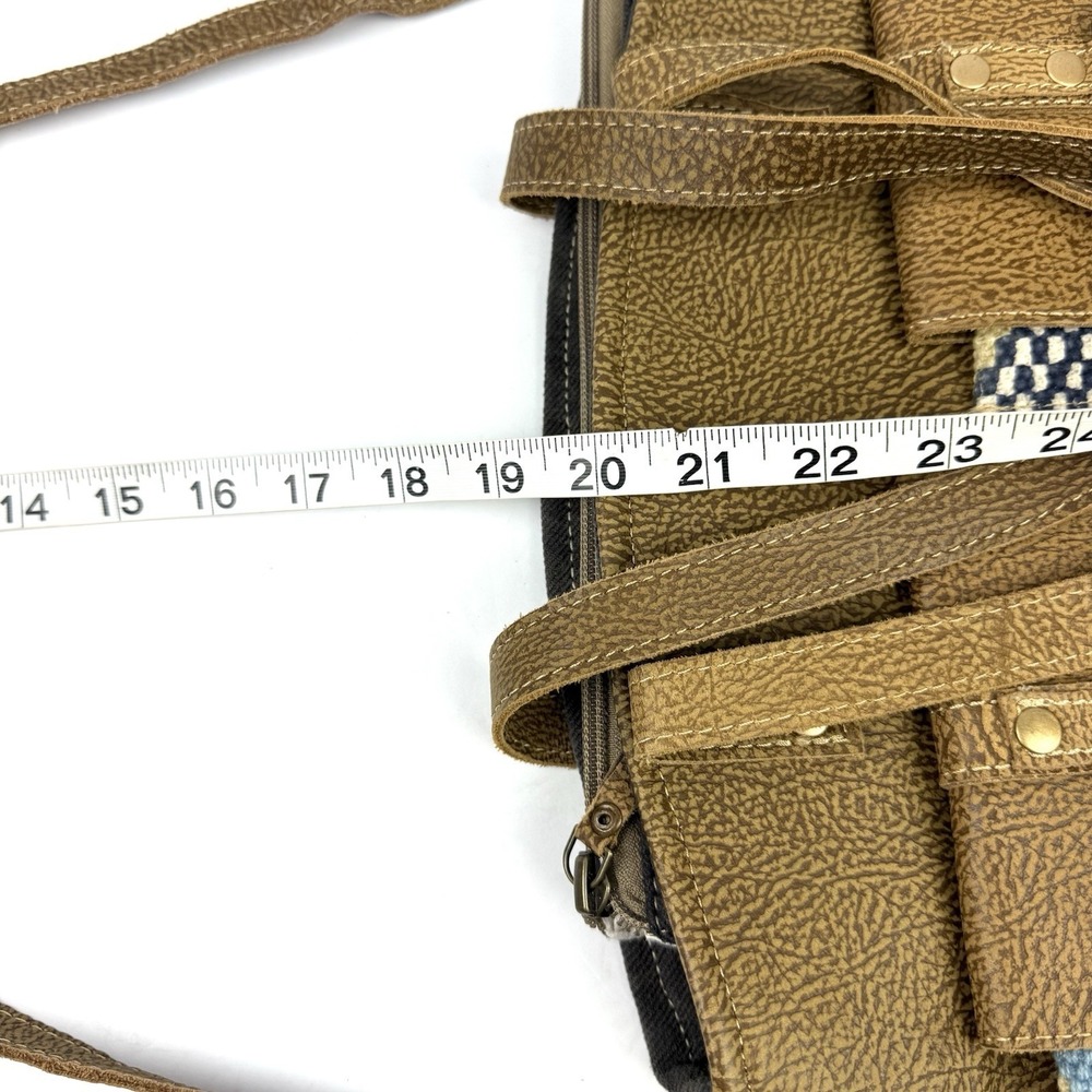 Myra Handbag Satchel Aztec Southwest Boho Two Way Wear Ranch Cowgirl Used Once - Picture 13 of 14